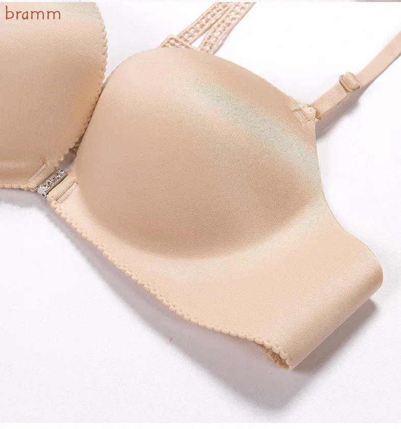 

new Front Closure Wireless Push Up Bra Comfort Underwear Backless Bralette Sexy Lingerie Adjusted Seamless Bras For Women underw