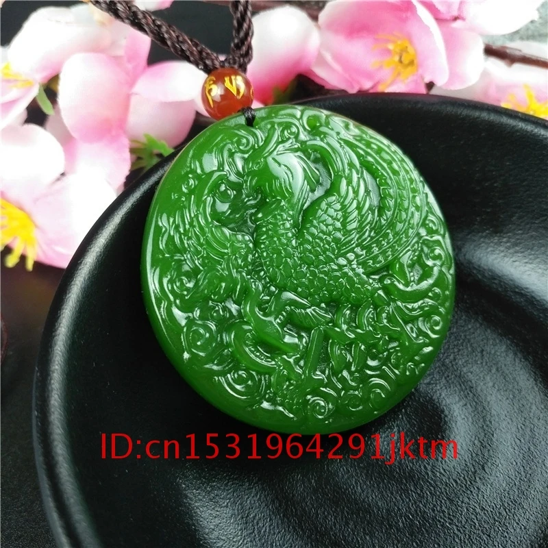 Нефритовое ювелирное изделие модное зеленое ожерелье подарки амулет для мужчин