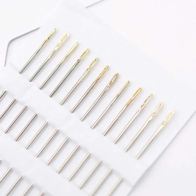 12 шт. набор игл для шитья с большими глазками | Дом и сад