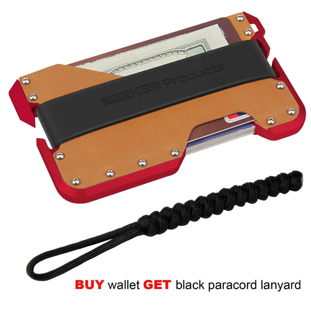 ZEEKER RFID Блокировка красный металлический кредитный телефон/защита лучший