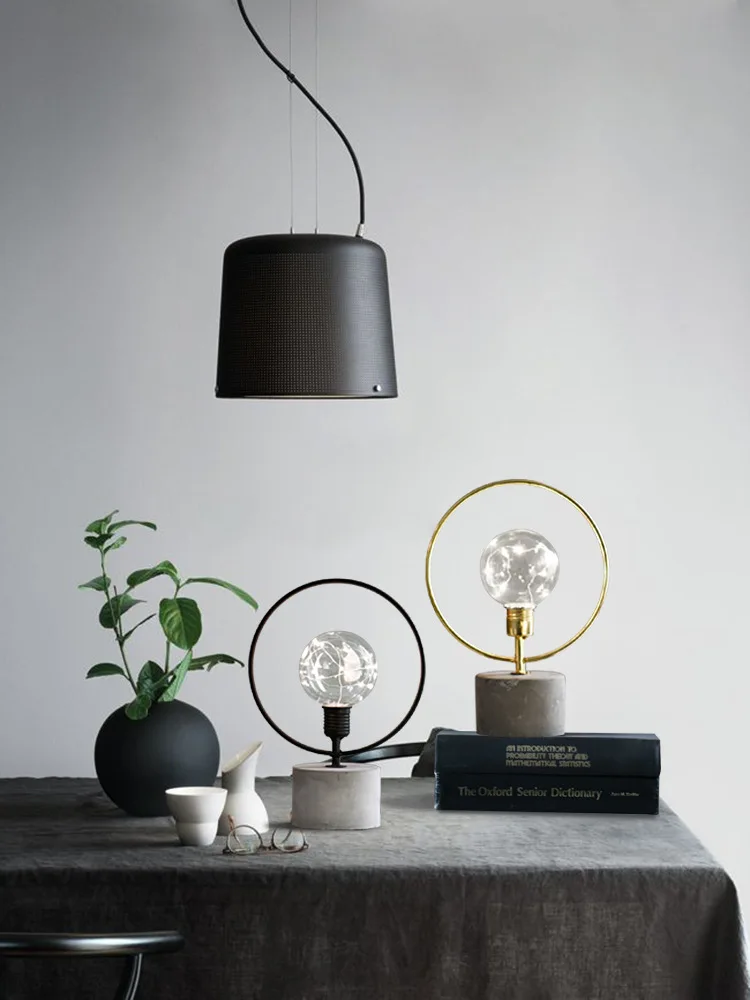 Железный Круглый Пластиковый базовый Ночной светильник украшение дома отель