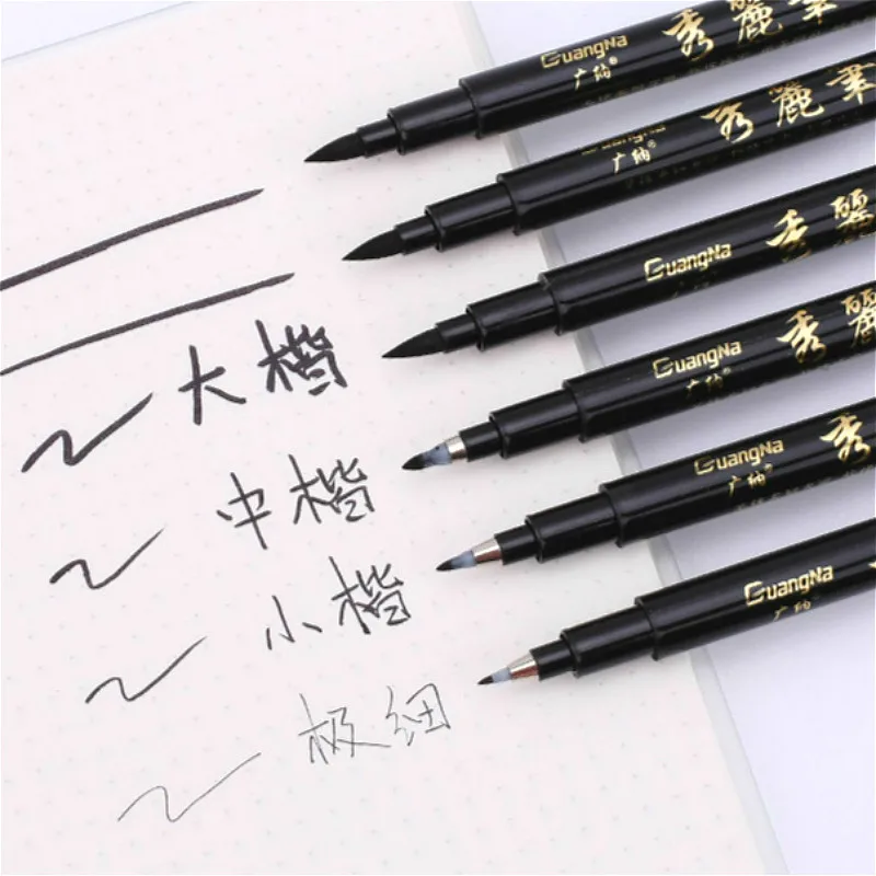 

1Pcs Calligraphy Pen Hand Lettering Pens Brush Refill Lettering Pens Markers for Writing Drawing Black Ink Pens Art Marker