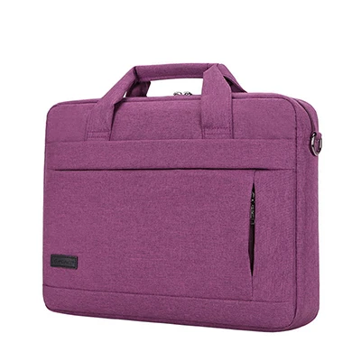Purple(15inch ) Модная вместительная сумка для ноутбука для мужчин и женщин, дорожный портфель, деловая сумка для ноутбука 14 15 дюймов Macbook Pro PC - Цвет: Purple(15inch )