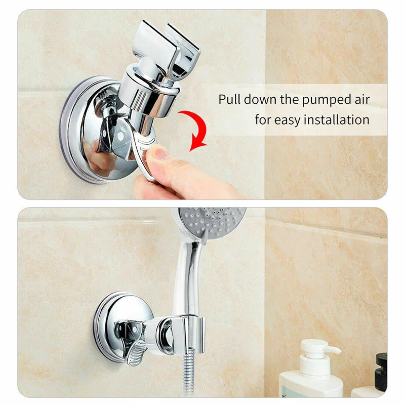 

Newly Shower Head Handset Holder Wall Mount Bracket Adjustable Durable for Bathroom XSD88