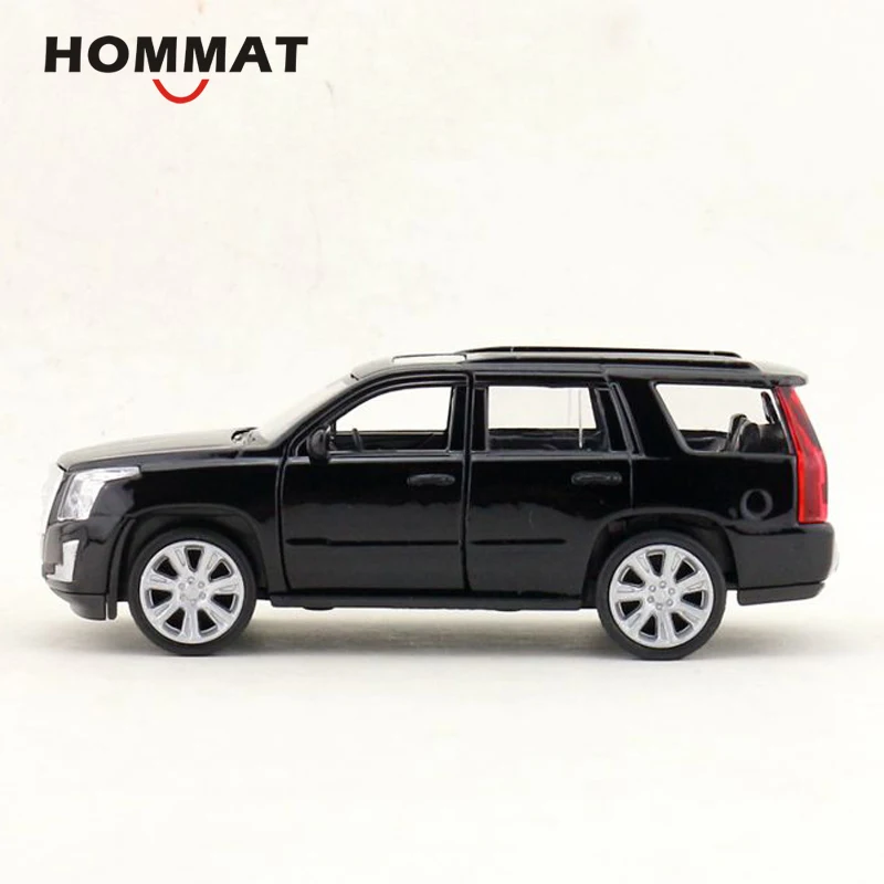 HOMMAT 1:36 2017 Cadillac Escalade Полноразмерная модель внедорожника литая игрушечного