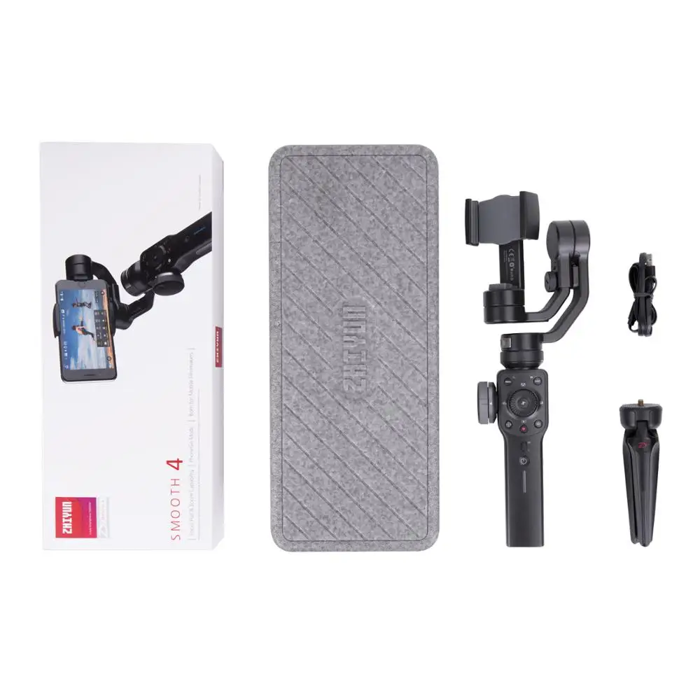 ZHIYUN официальный гладкой 4 3-осевой карманный телефон карданный стабилизатор для
