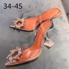 Женские туфли с острым носком на шпильке, размеры 34-45
