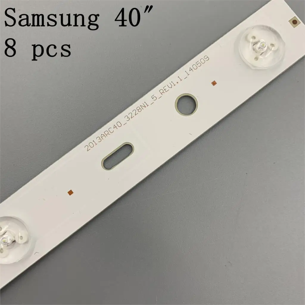 New Kit 8 PCS 5LED 428mm LED Backlight strip for TV 40VLE6520BL SAMSUNG_2013ARC40_3228N1 40-LB-M520 40VLE4421BF