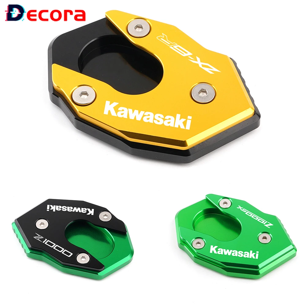 

For KAWASAKI ZX6R Z1000 Z1000SX ZX-6R Z 1000/1000SX ZX 6R Motorcycle Kickstand Plate Extension Side Stand Enlarger Accessories