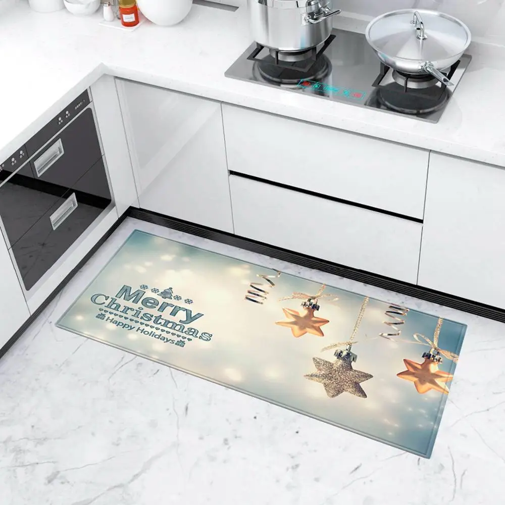 Фланелевый ковер Рождественский Декор для дома коврик ванной комнаты 2019 Navidad
