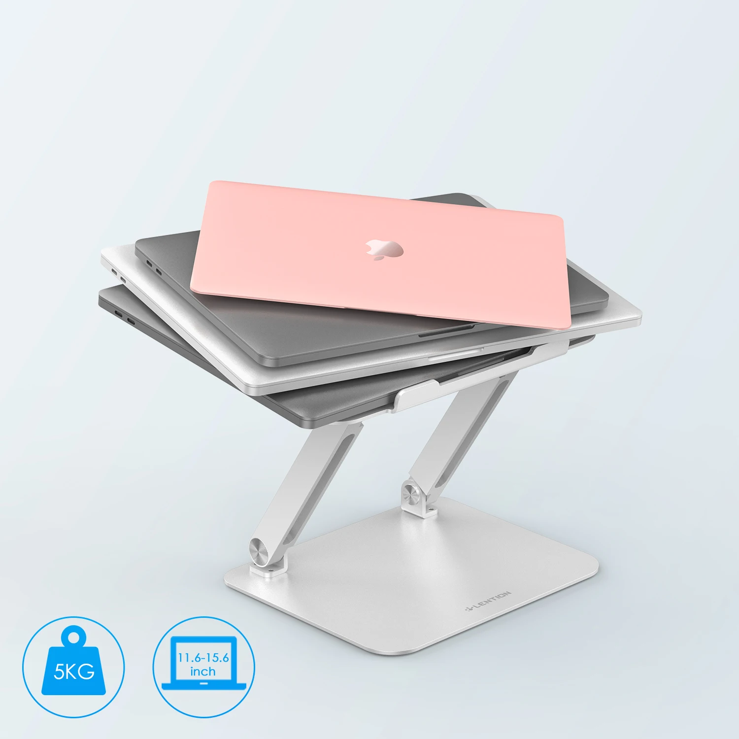 

Laptop Stand for MacBook Pro 13 Foldable Aluminium Alloy Tablet Stand Bracket Laptop Holder with Adjustable Riser Notebook Stand