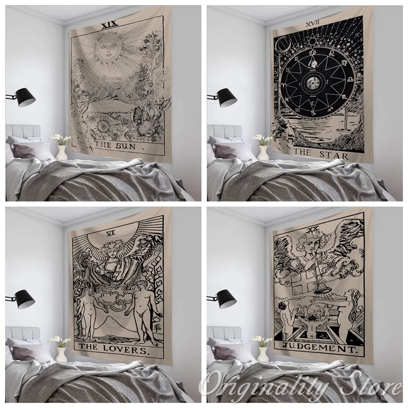 

Tarot Card Wall Hanging Astrology Divination Unique Tapestry Room Accessories