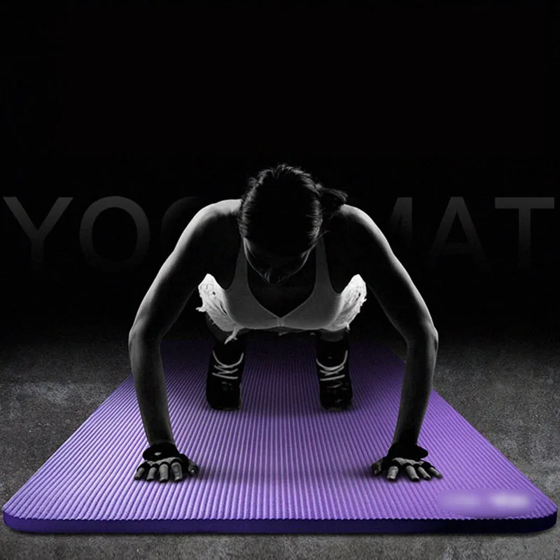 15 мм толстый нескользящий коврик для йоги из бутадиен-нитрильного каучука фитнес Растяжка Кемпинг гимнастика коврик для упражнений сумка ремень пот Smelless легко носить с собой коврики