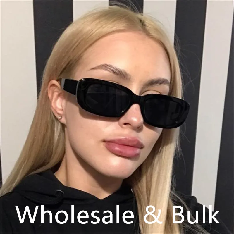 Черные прямоугольные солнцезащитные очки для женщин роскошные брендовые