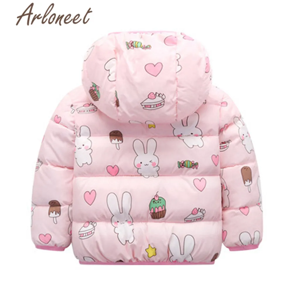 ARLONEET пальто с капюшоном для маленьких девочек и мальчиков ультратонкая пуховая