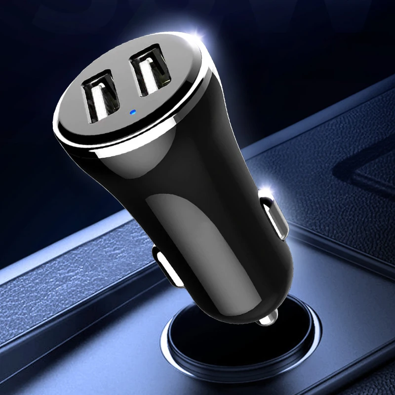 

PHOMAX 3.1A Dual USB Fast Car Charger With1m Iphone/USB/Type C Cable For Huawei/Xiaomi/Samsung/Meizu Mobile Phones Power Adapter