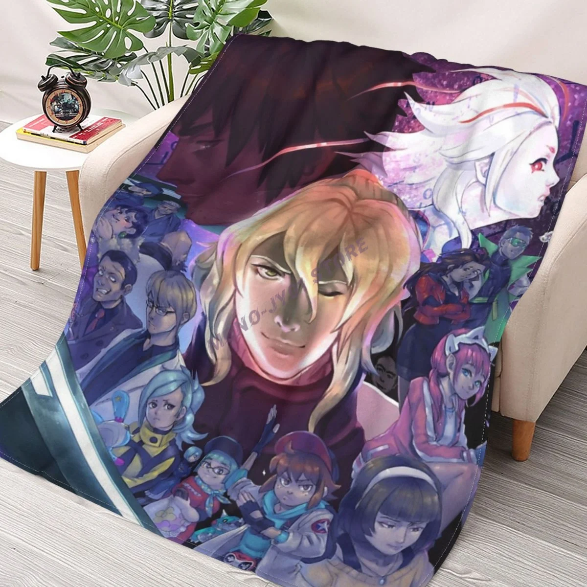 

AI The Somnium Files Throw Blanket Sherpa Blanket cover Bedding soft Blankets