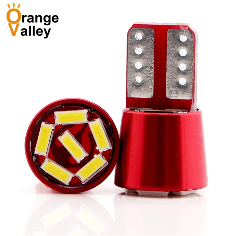 

100 шт. горячая Распродажа T10 светодиодный 168 194 501 W5W 6 4014 SMD Авто DC 12V лампы, распродажа габаритных ламп оптом