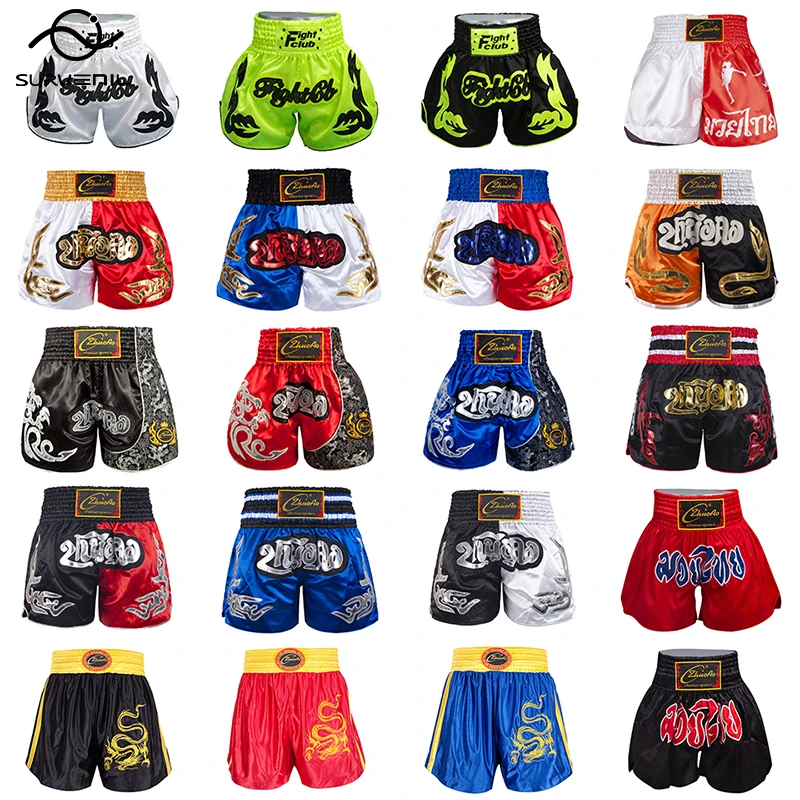 

Muay Thai Shorts Boxeo Men Women Kids Kick Boxing Tiger MMa Fitness Gym Trunks Bjj Training Fight Grappling Crossfit Pants 3XL