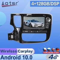 android 10 car radio multimidia player for mitsubishi outlander 2014 2015 2017 tape radio auto gps navi head unit no 2din dps