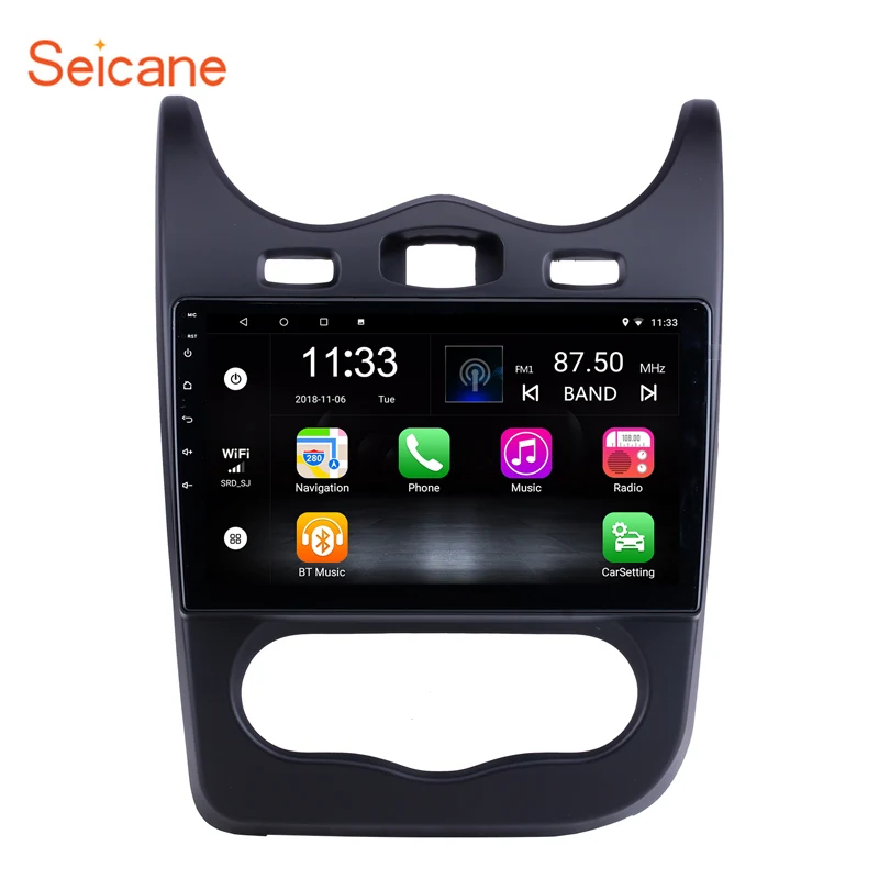 

Seicane 10.1 inch Android 12 2+32G Car Radio GPS Navigation For 2014 Renault Sandero 2 din Video Player 2din 2.5D IPS Screen