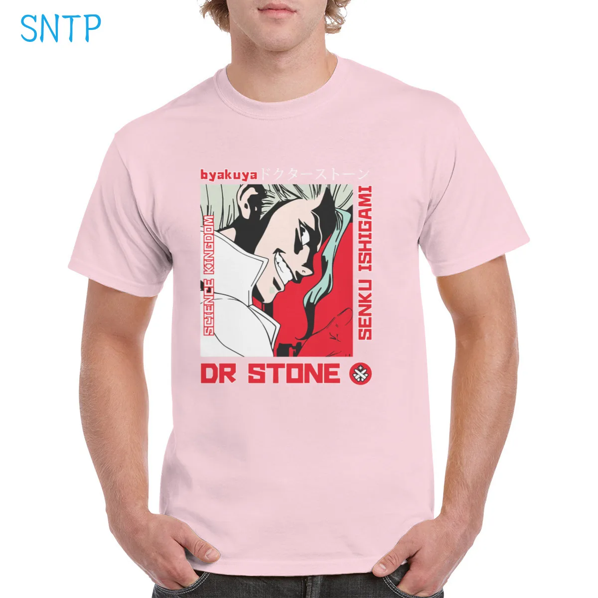 

Aesthetic Dr. Stone Stone Wars t shirt Cotton Harajuku Anime Senku Ishigami Science Top Oversized Tee Female/Man