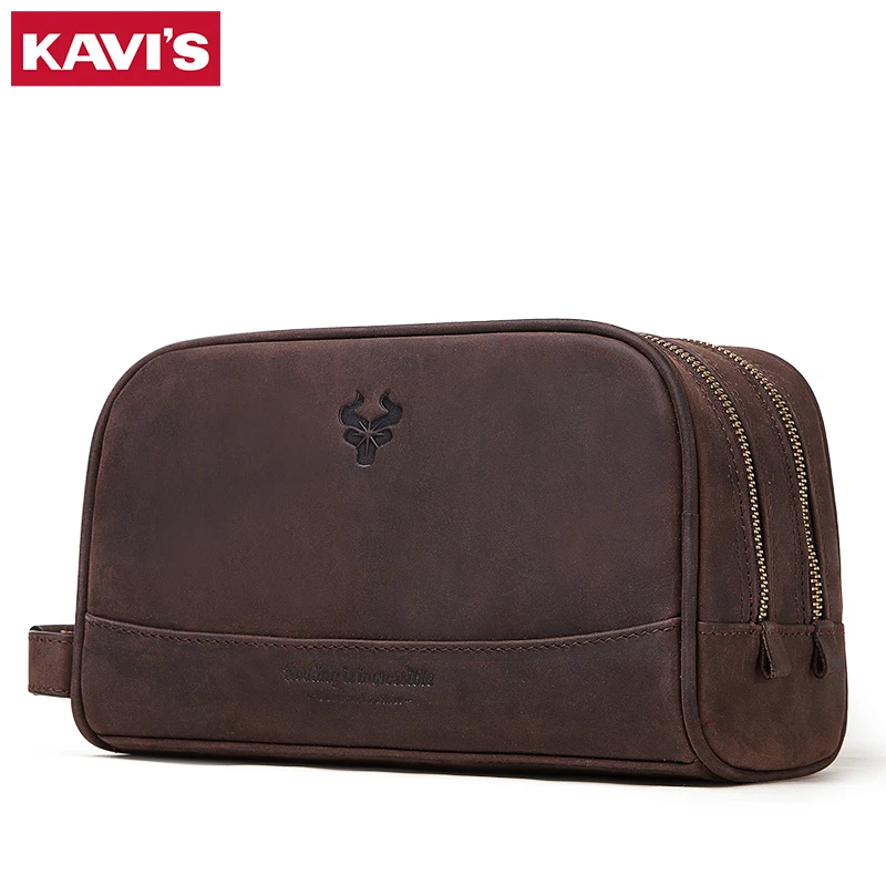 KAVIS Сумочка Crazy Horse мужской портфель мужская сумка через плечо ручной слинг