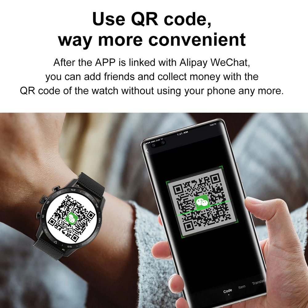 

KK70 Smart Watch 454*454 HD Screen Men BT Call Wireless Charger Rotary Button IP68 Waterproof Heartrate Test Sport Smartwatch