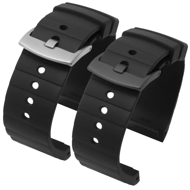 Watch Strap for Cartier Santos Sandoz Santos 100 Silicone Watch Strap Rubber Men and Women Black 23mm