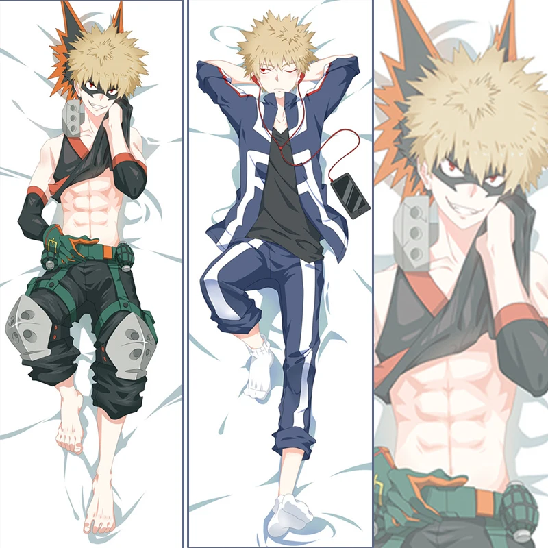 

2020 Anime Dakimakura Boku No My Hero Academia Katsuki Bakugo Hug Body Pillow Case Cosplay Otaku BL Cushion Cover Japanese Gift