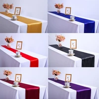table runner satin solid luxury tablecloths for wedding christmas party dinning coffee farmhouse kitchen home decor 30275cmpc
