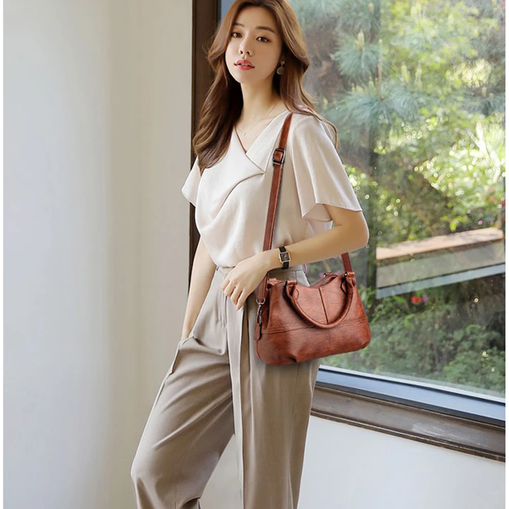 Брендовые роскошные женские кожаные сумки дизайнерские винтажные ручные