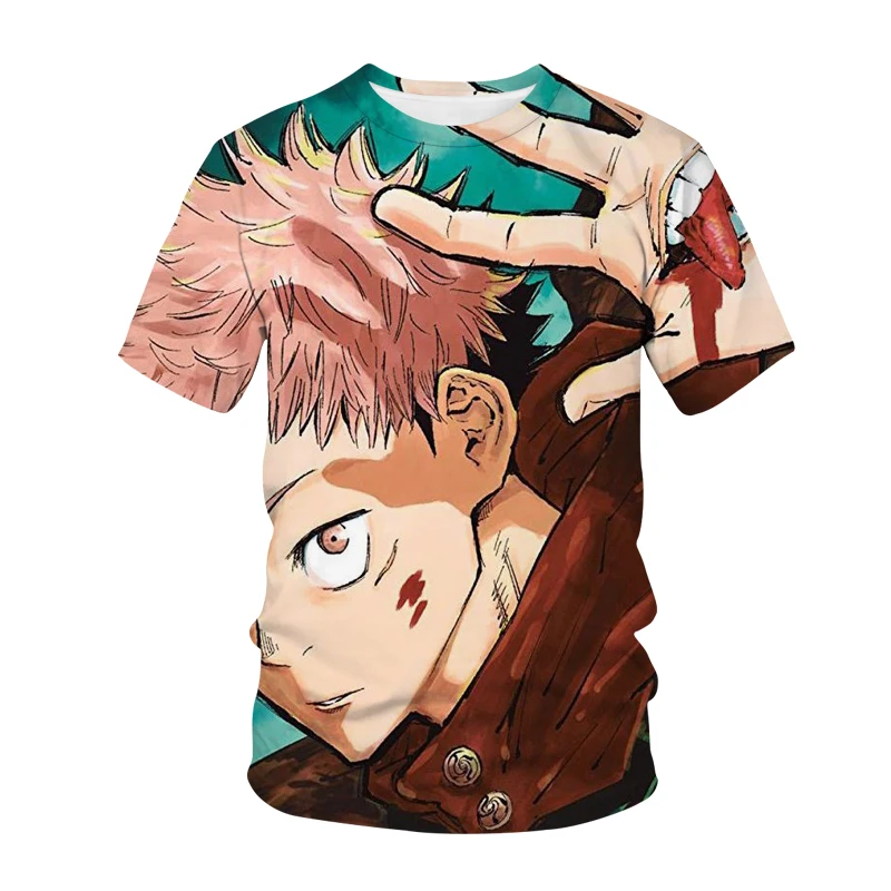 

Jujutsu Kaisen Anime T Shirt Manga Men Clothing T-Shirts Tops Camisetas Hombre Ropa Camisa Masculina Verano Roupas Masculinas