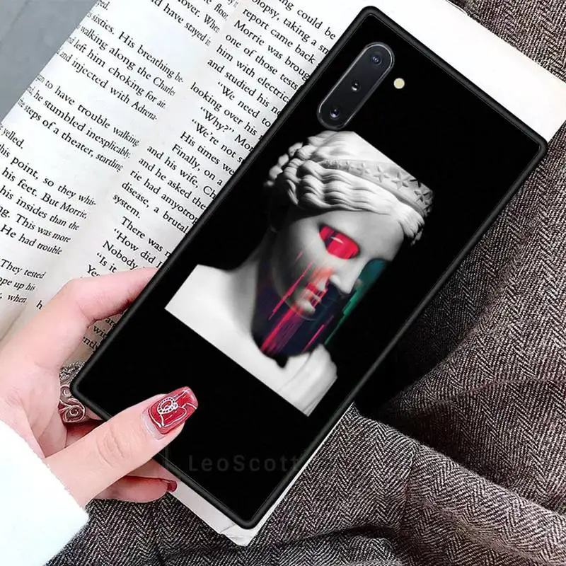 

David Medusa Mona Lisa Art Phone Case For Samsung Galaxy S8 S9 S10 Plus S10E Note 3 4 5 6 7 8 9 10 Pro Lite cover