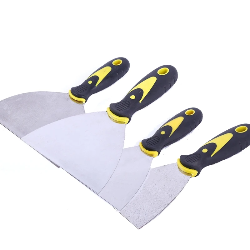 

4pcs 50/75/100/125mm Putty Knife Scraper Blade Shovel with Plastic Handle Palette Knife Scratches for Removing Rustproof