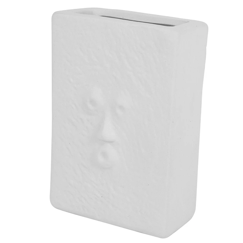 Home Decor Creative Ceramic Vase for Flowers Human Face Design Nordic Decoration Luxury Pot Dried Flower | Дом и сад