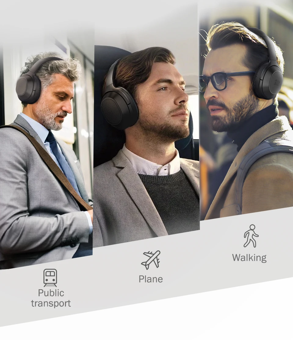Langsdom BT25 активные беспроводные bluetooth-наушники с шумоподавлением ANC Hifi 3D игровая гарнитура наушники для PUBG Overwatch