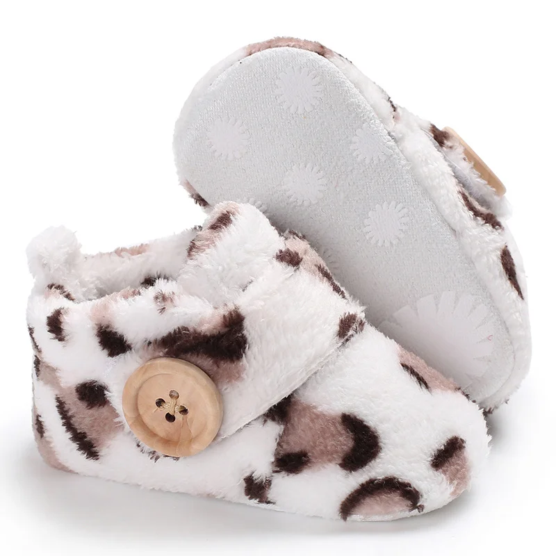 

0-18M Newborn Infant First Walkers Girls Snow Boots Winter Warm Baby Shoes Solid Plush Ankle Boots SHL054