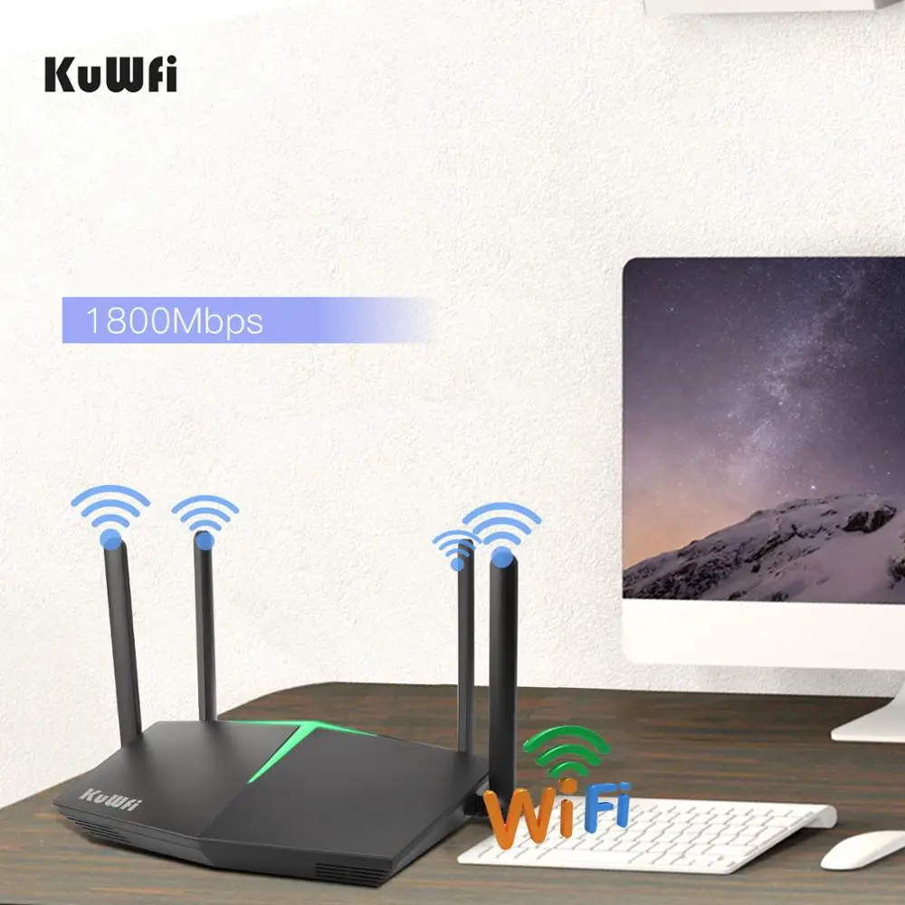WiFi6 роутер 1800 Мбит/с Смарт двухдиапазонный WiFi 6 802.11ax беспроводные игровые роутеры