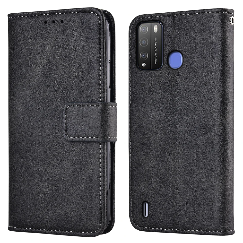 Чехол-книжка для Itel Vision 1 Pro кожаный чехол телефона с отделением-бумажником -