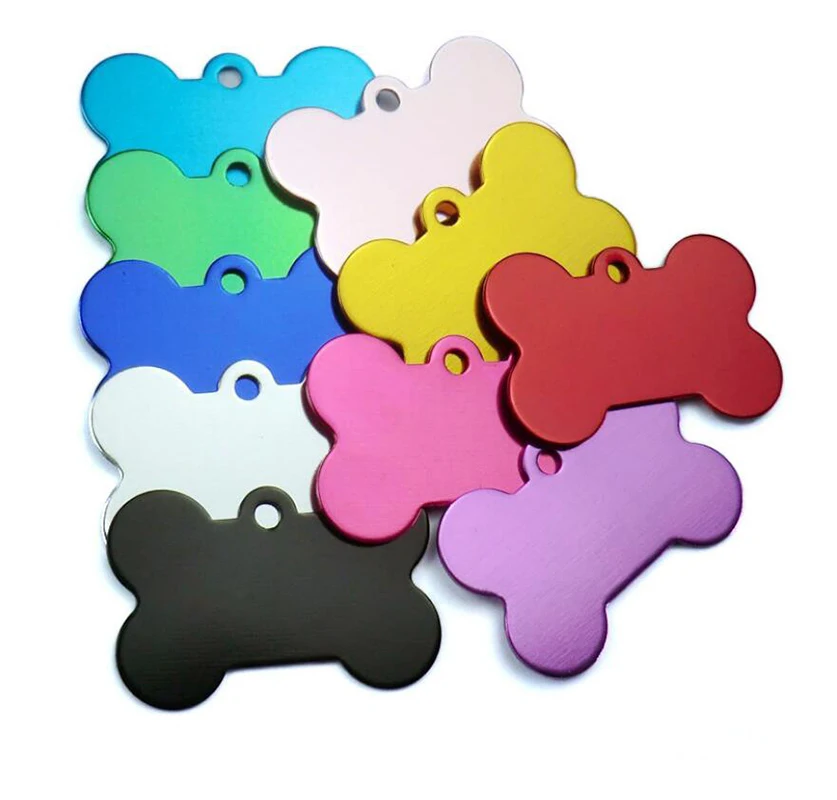 Идентификационные бирки для собак из алюминиевого сплава 30/38/40/50 мм с