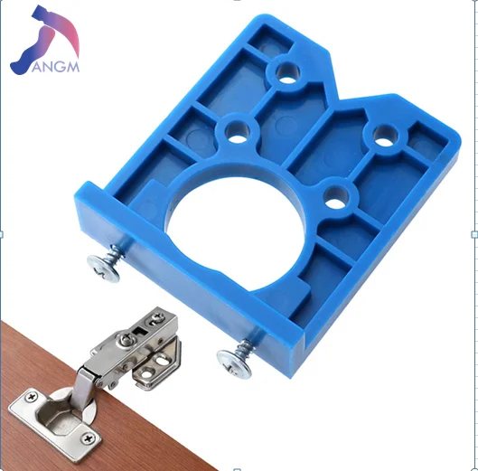 35mm Hinge Hole Drilling Guide Locator Boring Jig Concealed Drill Bit Furniture Door Cabinet Tool for Carpentry