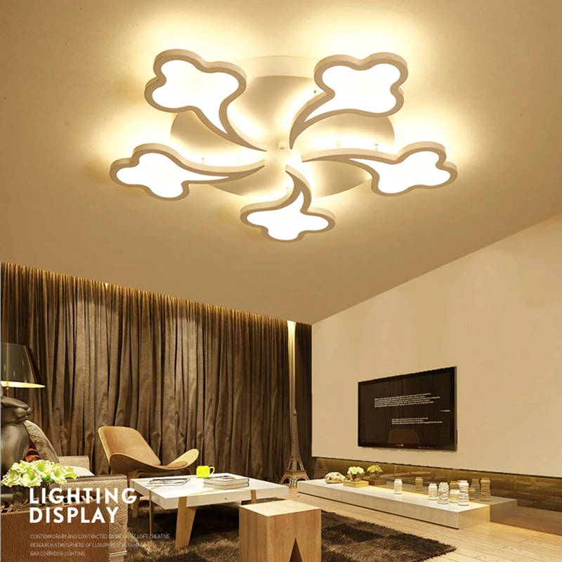 IRALAN современная светодиодная Люстра для гостиной/кабинета спальни дизайн цветок