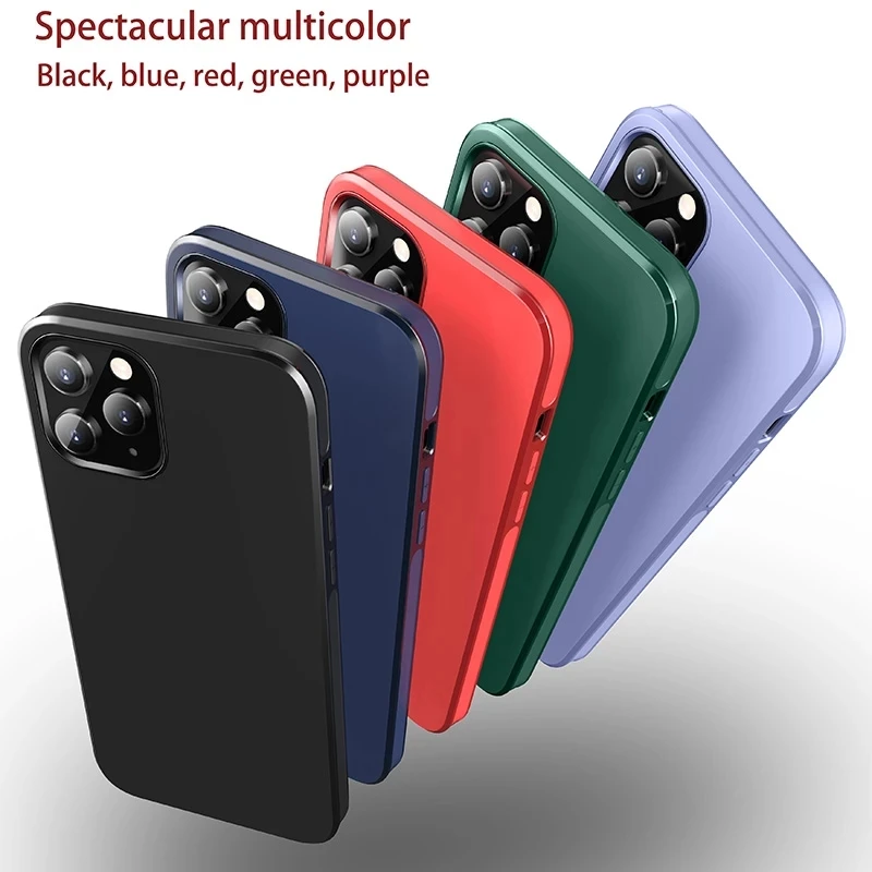 

Magnetic Matte Phone Case For iPhone 13 12 11 Pro Max XR X XSMax XS 7 8 Plus 12Mini 11Pro 12Pro SE2020 Square Bumper Back Cover