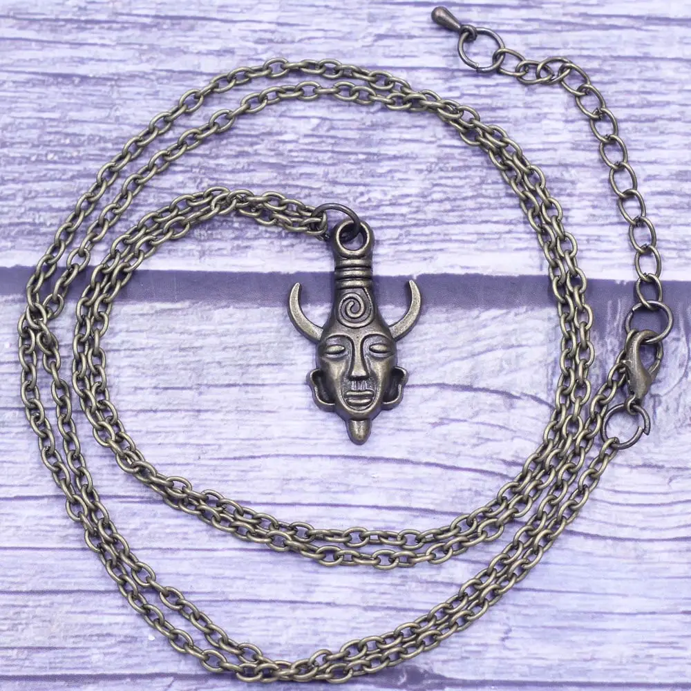 Цепочка с застежкой-карабином для женского ожерелья цвет бронзы длина 89 см 1 шт. -