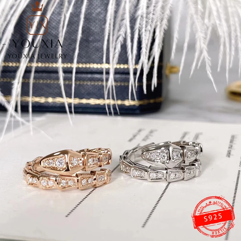 

Кольцо 1:1 Лидер продаж Bvll в западном стиле индивидуальное серебряное кольцо змея кольцо для пар подарок для влюбленных роскошное мужское и ...