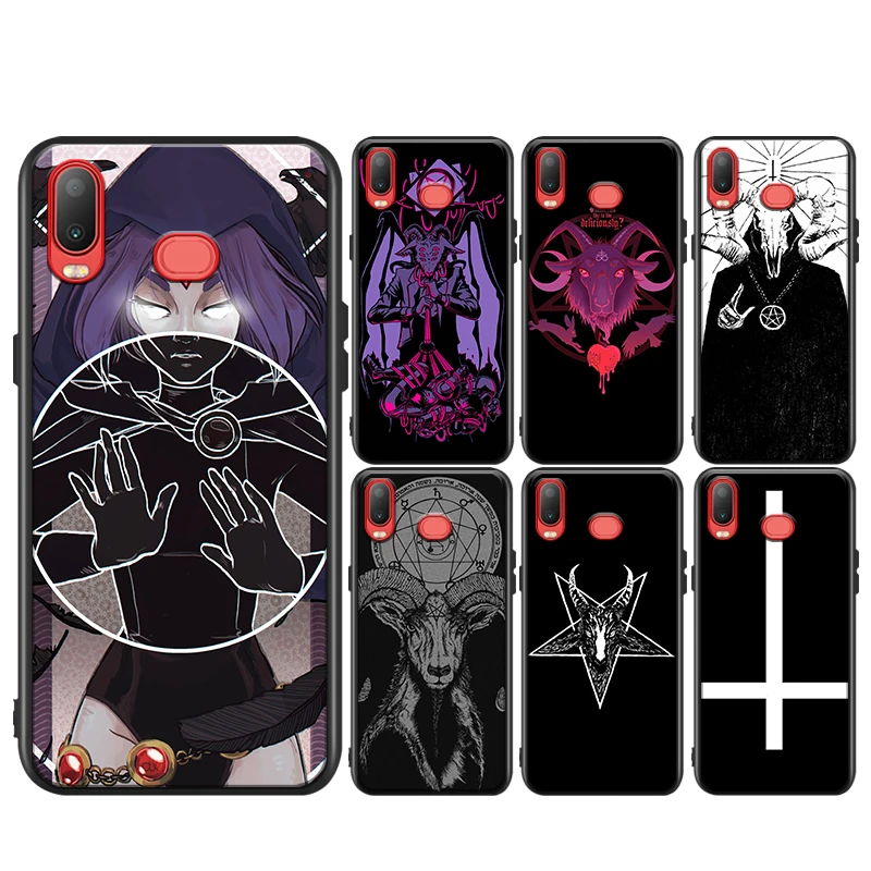 

Devil Satan Art for Samsung Galaxy A9 A8 Star A750 A7 A6 A5 A3 Plus 2018 2017 2016 Black Phone Case Soft Cover