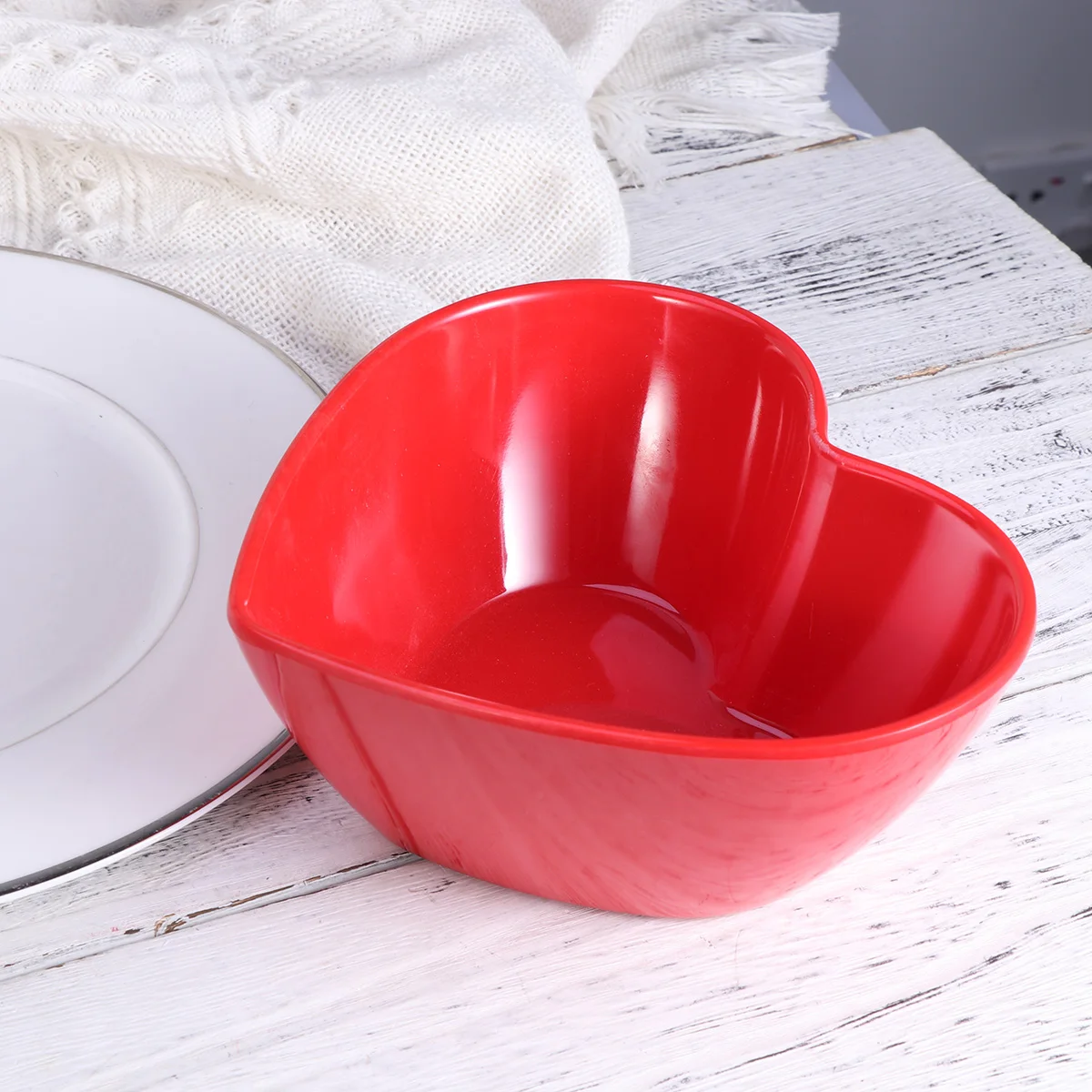 1 шт. Салатница в форме сердца меламиновая самообслуживание блюдо для маленького