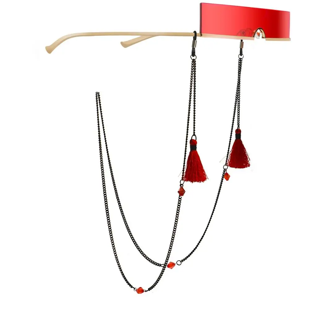 

1 шт в ретро-стиле с бахромой и металлическими ремень цепочка для очков для женщин модные стразы противоюзовый декоративный очки цепь аксес...