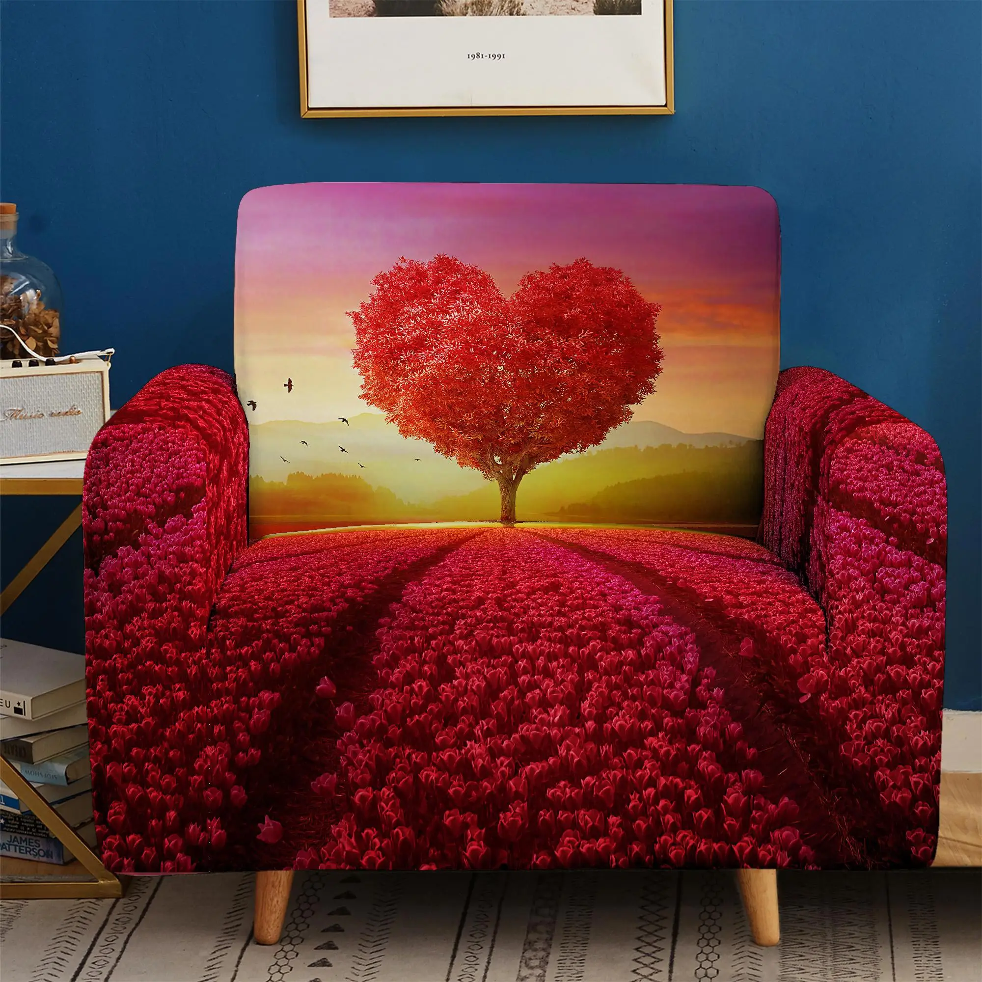 

3D Flowers Elastic Sofa Cover for Living Room Modern Sectional Corner Sofa Slipcover Couch Cover Chair Protector 1/2/3/4 Seater